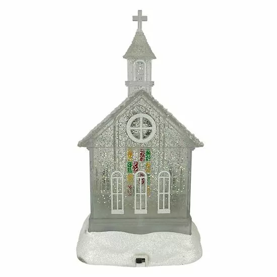 St. Nicholas Square® Shimmer LED Spinning Water Church Table Decor 3 St. Nicholas Square® Shimmer LED Spinning Water Church Table Decor - Image 3