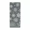 St. Nicholas Square® Gray Snowflake Jacquard Hand Towel