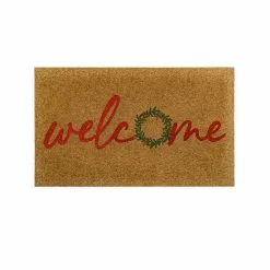 St. Nicholas Square® Holiday Welcome Wreath 18'' X 30'' Doormat