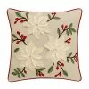 St. Nicholas Square® Poinsettia Throw Pillow