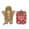 St. Nicholas Square® Gingerbread Oven Mitt & Pot Holder Set