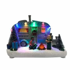 St. Nicholas Square® Village Christmas Camper Prelit Fire