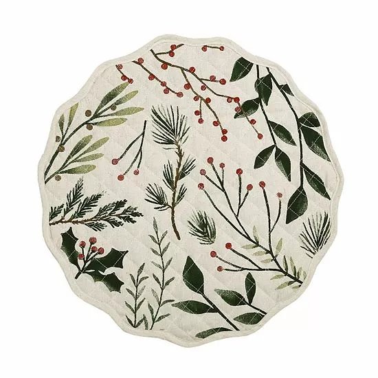 St. Nicholas Square® Reversible Quilted Holiday Placemat 1 St. Nicholas Square® Reversible Quilted Holiday Placemat