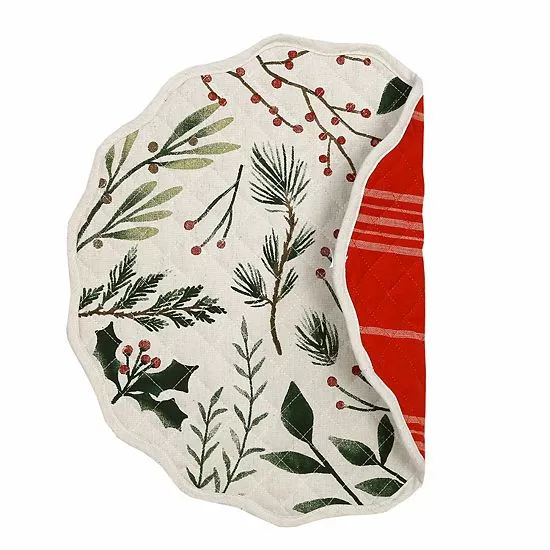 St. Nicholas Square® Reversible Quilted Holiday Placemat 2 St. Nicholas Square® Reversible Quilted Holiday Placemat - Image 2