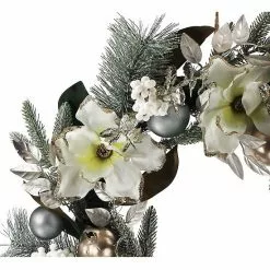 St. Nicholas Square® Gold Finish Artificial Magnolia Wreath -St. Nicholas Square Sales unnamed file 718