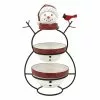 St. Nicholas Square® Yuletide Snowman 2-Tier Server