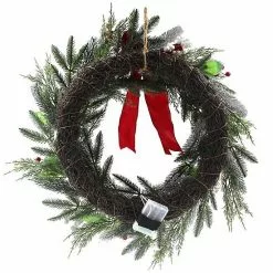 St. Nicholas Square® Artificial White Red Berry Greenery Wreath -St. Nicholas Square Sales unnamed file 76