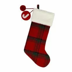 St. Nicholas Square® Plaid Monogram Christmas Stocking -St. Nicholas Square Sales unnamed file 785