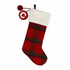 St. Nicholas Square® Plaid Monogram Christmas Stocking -St. Nicholas Square Sales unnamed file 786
