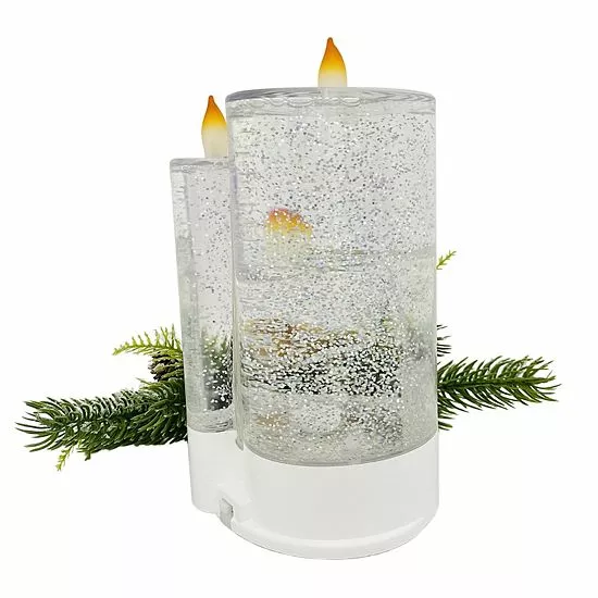 St. Nicholas Square® Shimmer LED Spinning Water Table Decor 3 St. Nicholas Square® Shimmer LED Spinning Water Table Decor - Image 3