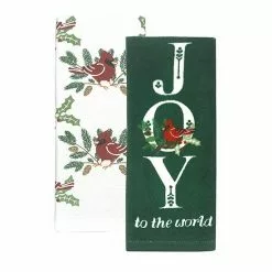 St. Nicholas Square® Joy To The World Kitchen Towel 2-pk.