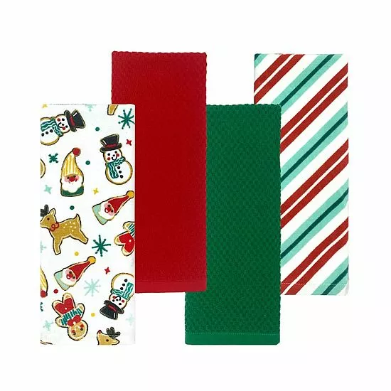 St. Nicholas Square® Gingerbread Cookies Kitchen Towel 4-pk. 1 St. Nicholas Square® Gingerbread Cookies Kitchen Towel 4-pk.