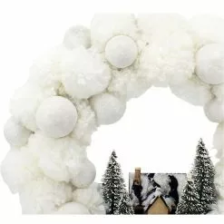 St. Nicholas Square® LED Pom Pom Wreath -St. Nicholas Square Sales unnamed file 846