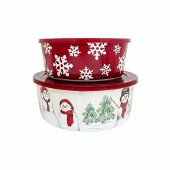 St. Nicholas Square® Yuletide 2-pc. Stacking Container Set