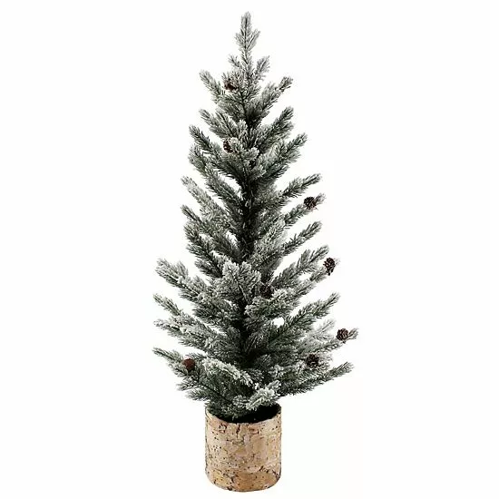 St. Nicholas Square® Artificial LED Flocked Tree Floor Decor 1 St. Nicholas Square® Artificial LED Flocked Tree Floor Decor